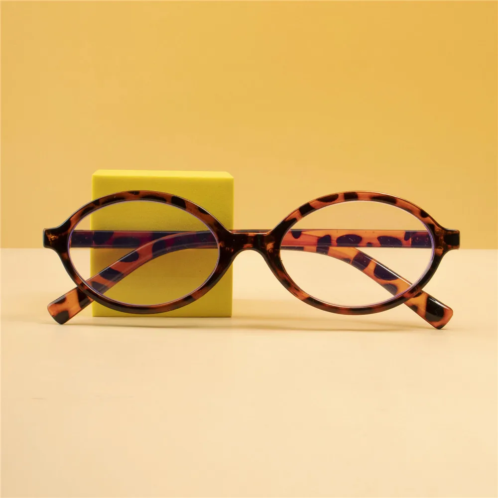 Gafas de lectura ovaladas pequeñas a la moda para hombres y mujeres, gafas ultraligeras de visión de lejos, prescripciones de presbicia de moda Unisex