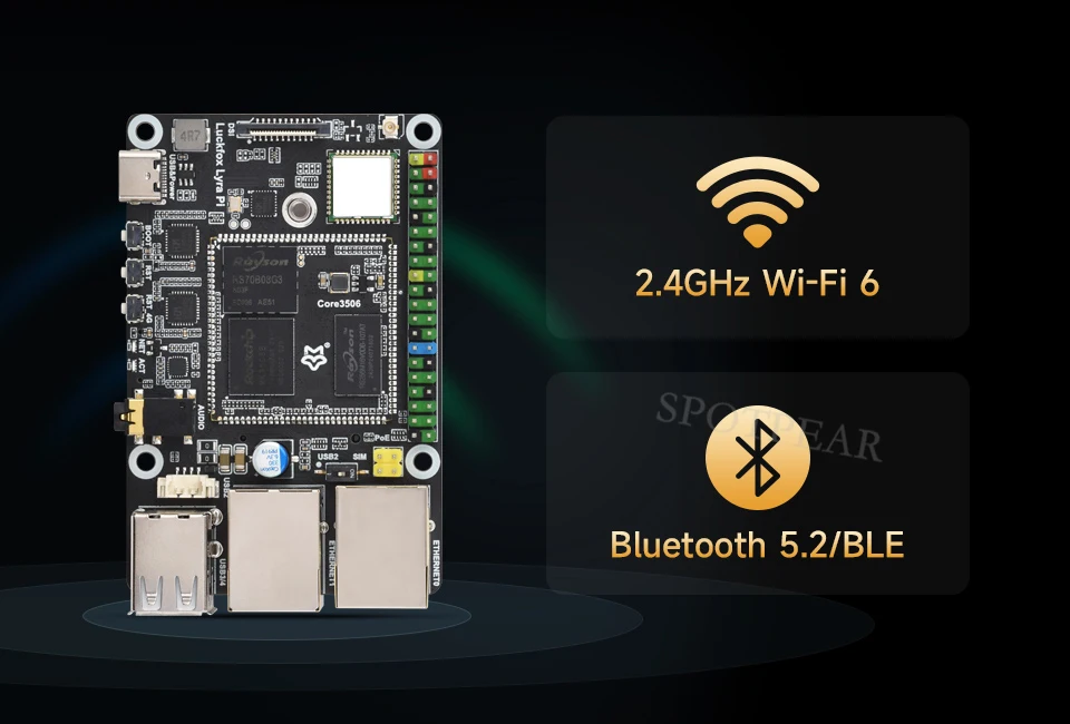 Picture 7: Luckfox Lyra Pi A/B RK3506 Rockchip Linux Board MIPI /DSI Display /WIFI6 / 512MB DDR3L / 100M Ethernet
