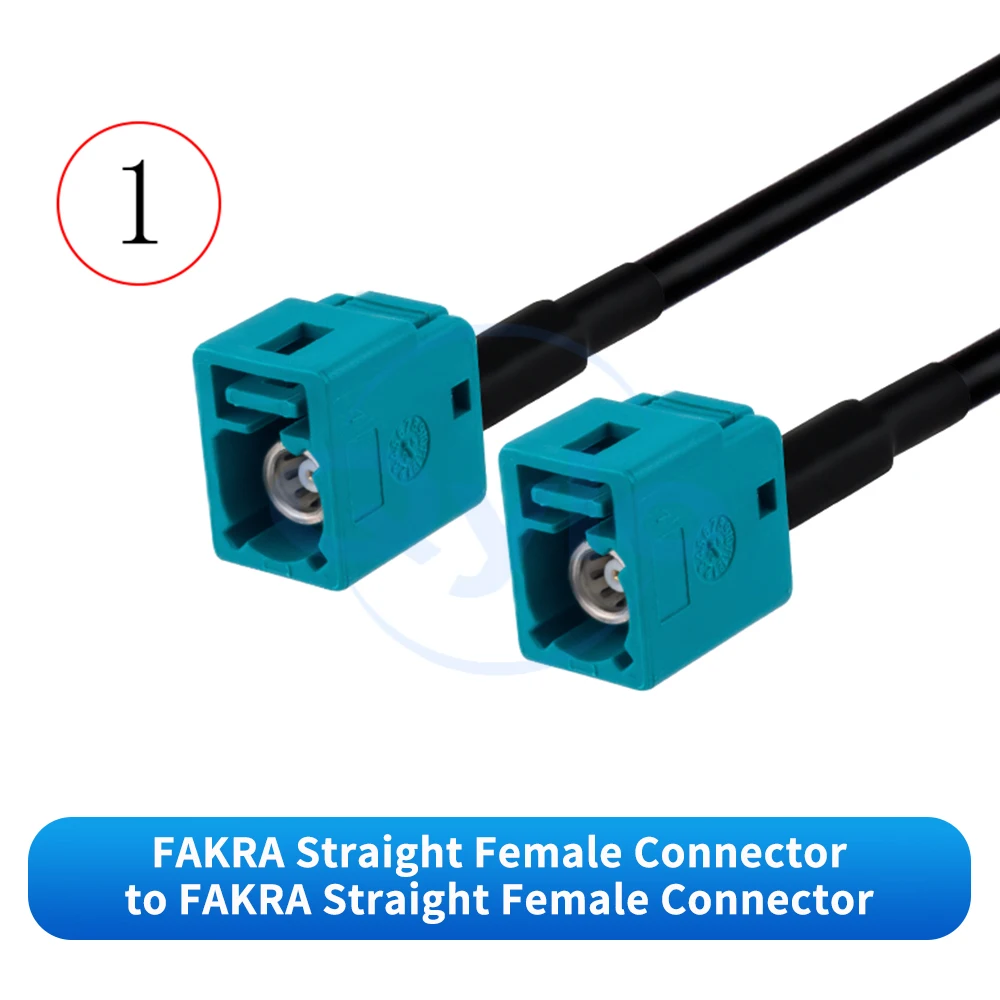 FAKRA Waterproof Male/Female Angled Connectors RG174/1.5DS Cable Automotive 360-Degree Panoramic Camera Cable (1 pcs)