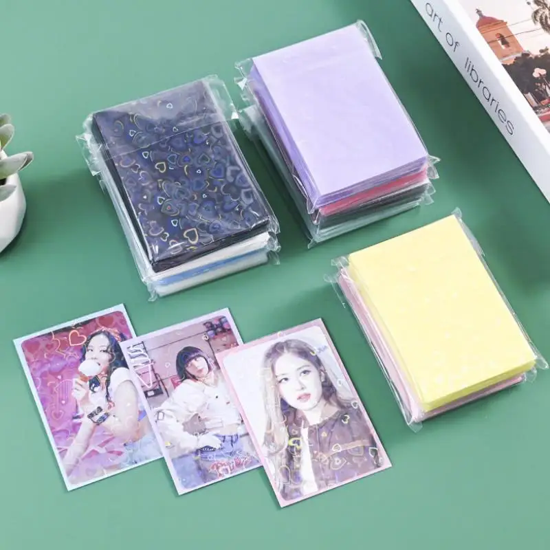 Sharkbang 50pcs/Lot Holo Card Sleeves 60x90mm 20C Macaron Color Kpop Holder For Postcards Films Game Cards Photocard Protector view 4