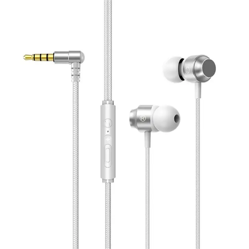 1pc Wired Earphone In-Ear Noise Canceling Portable Travel Sport Video Game Universal Headphone With 3 5mm and Type C Jack