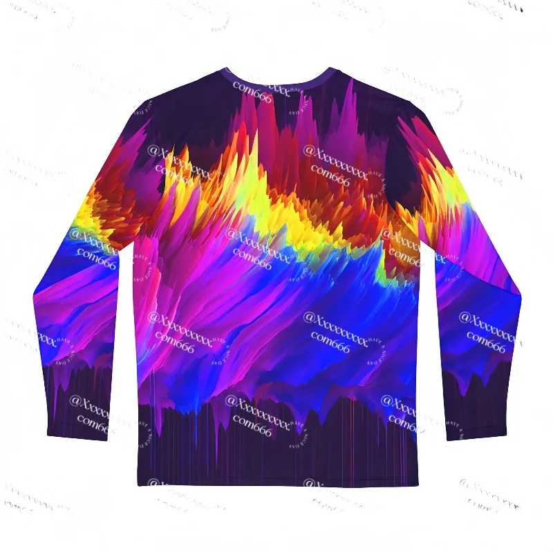 

2026 Новая оригинальная серия картин маслом для взрослых и мужчин, модная футболка с длинным рукавом для фитнеса и велоспорта с круглым вырезом, тренировочная спортивная футболка для фитнеса