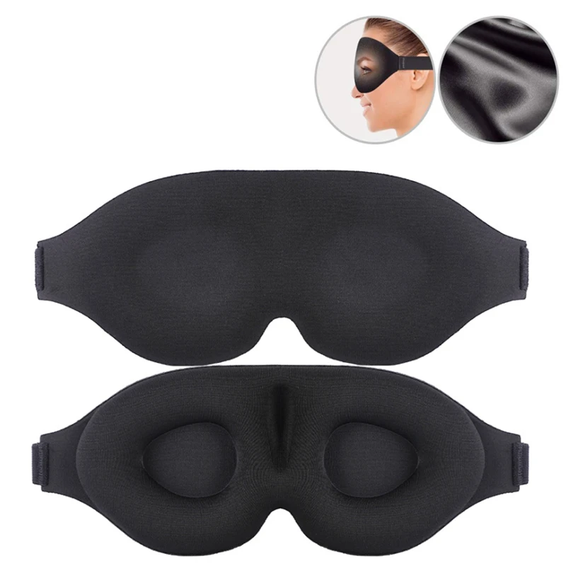 3D Sleep Mask Natural Sleeping Eye Mask Eyeshade Cover Shade Eye Patch Women Men Soft Portable Blindfold Travel Eyepatch