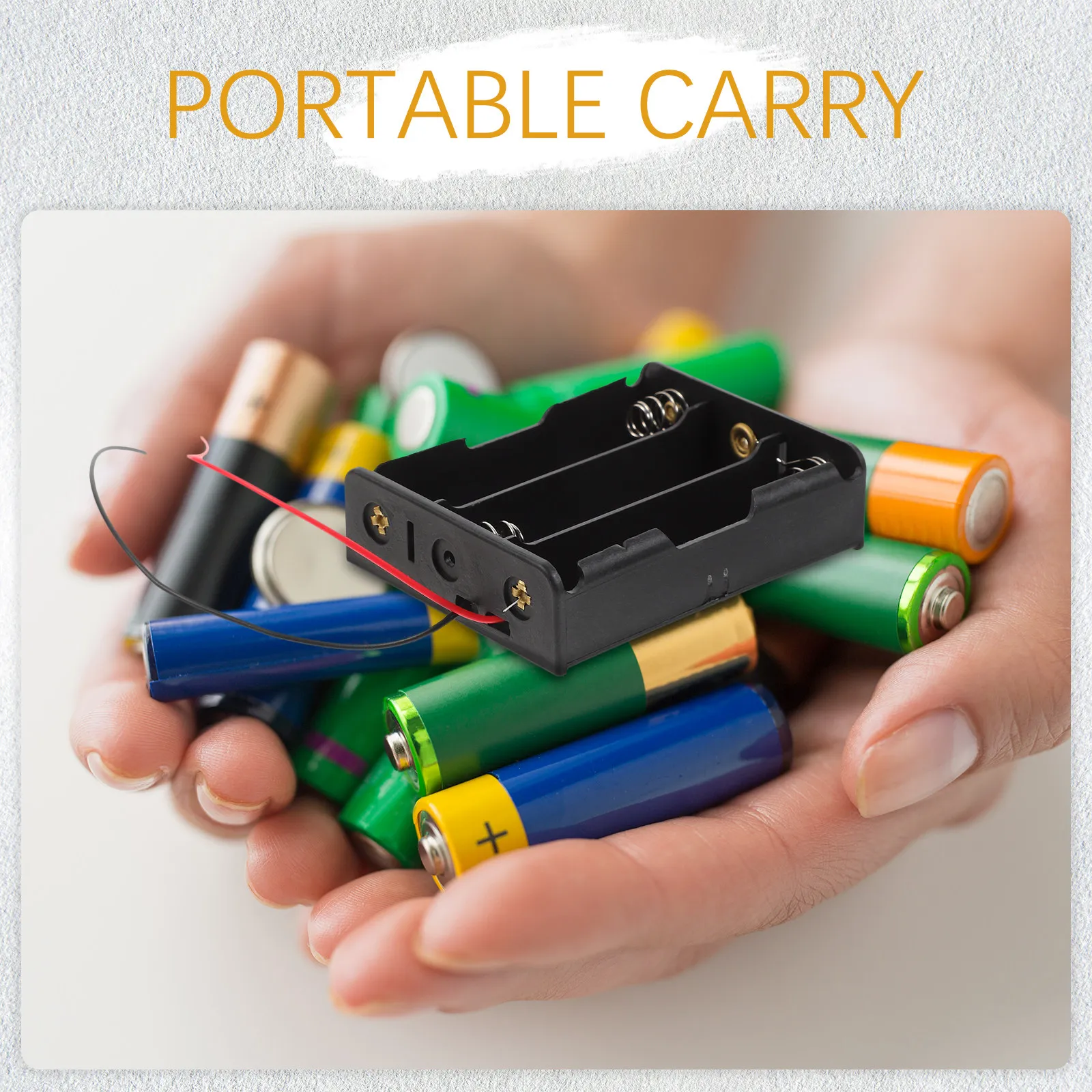 6Pcs Efficient Battery Storage Box for 3 X 3.7V Aa Cells Lightweight Portable Design 14Cm Wire Connector Per Unit Strong Build