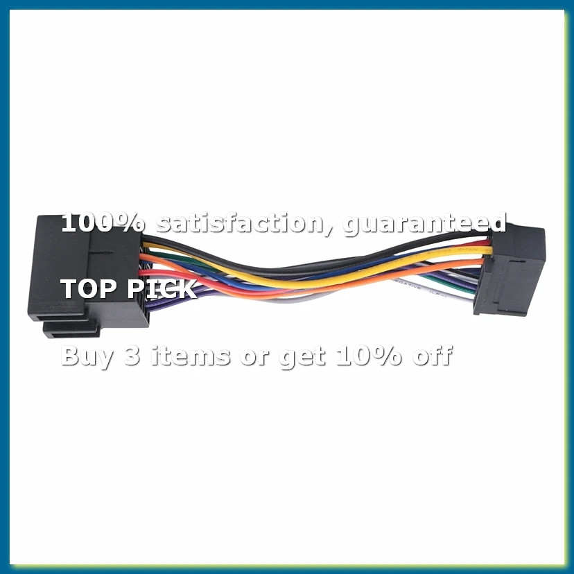 16 Pin Car Stereo Radio Harness ISO Radio Play Plug Auto Adapter Wiring Connector