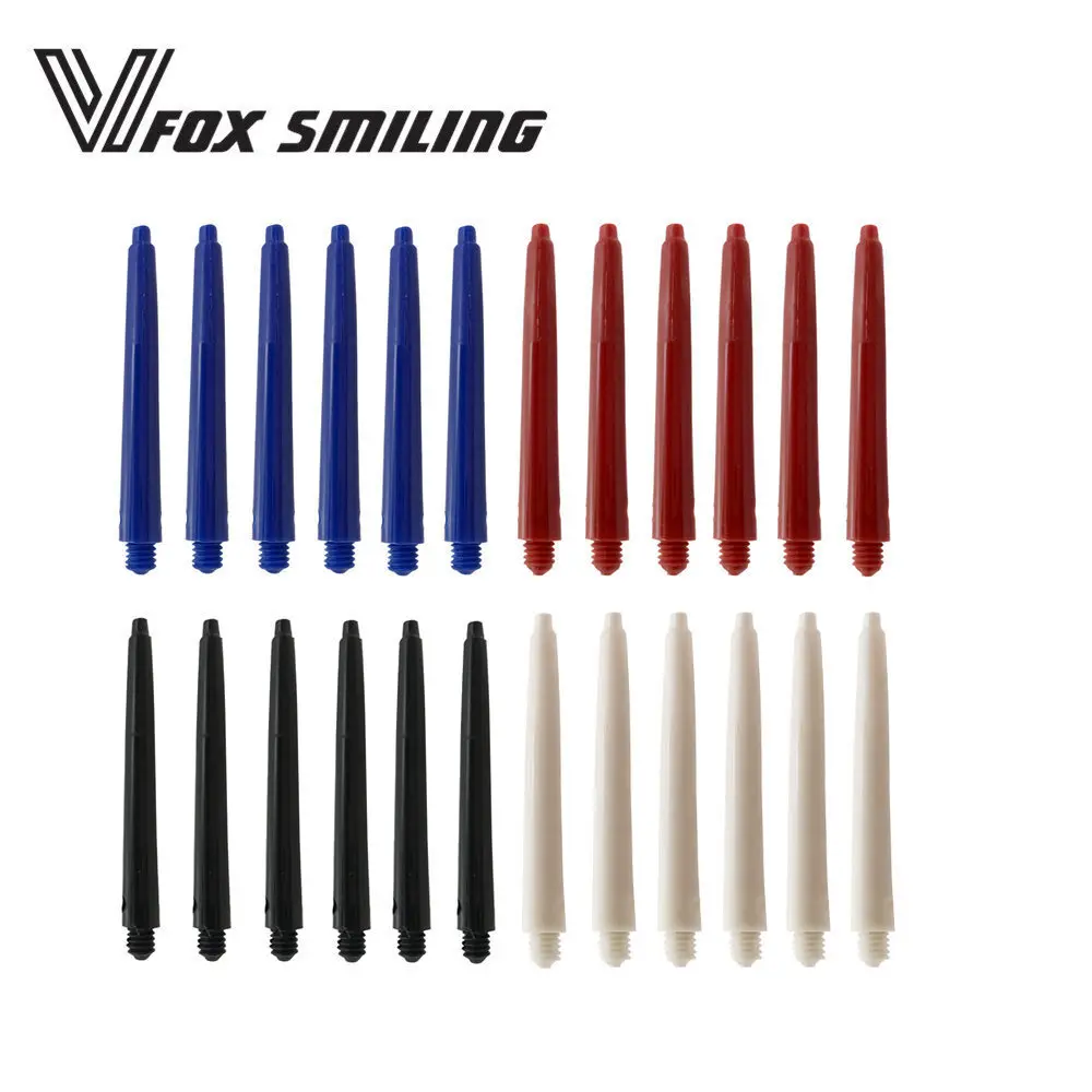 Fox Smiling 30pcs Darts Shafts Nylon 2BA 48mm Dart Shaft For Professional Darts Plastic Dart Shafts Accessories