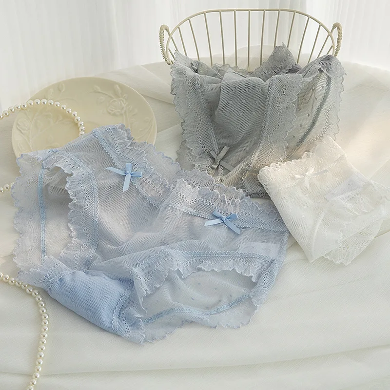 

Women Underwear Panty Sexy Lace Pantiesr Girl Hollow Out Comfort Briefs Low Waist Seamless Underpants Female Calzones Para Mujer