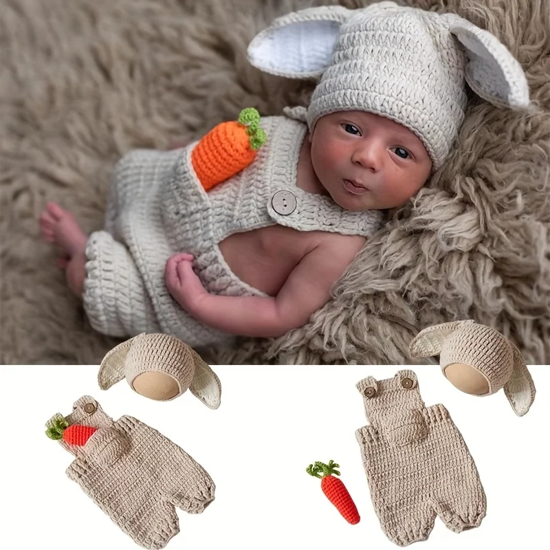 conjuntos-de-roupas-para-fotografia-de-bebes-recem-nascidos-acessorios-de-croche-macio-chapeu-de-coelho-fofo-macacao-e-cenario-de-cenoura-para-fotos