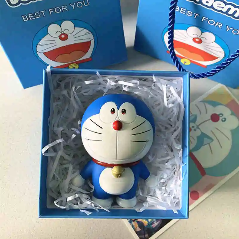 Anime criativo doraemon doraemon kawaii pvc nobita figura de ação modelo bonito coleção bonecas presentes decoração presente aniversário brinquedo