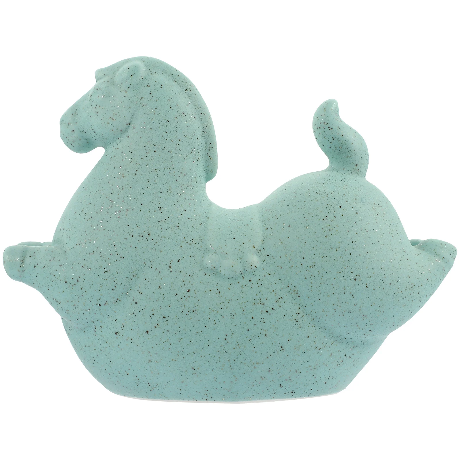 

Mini Ceramic Horse Sculpture for Desktop Living Room Coffee Shop Library Hotel Decor Animal Craft Statue Accessory