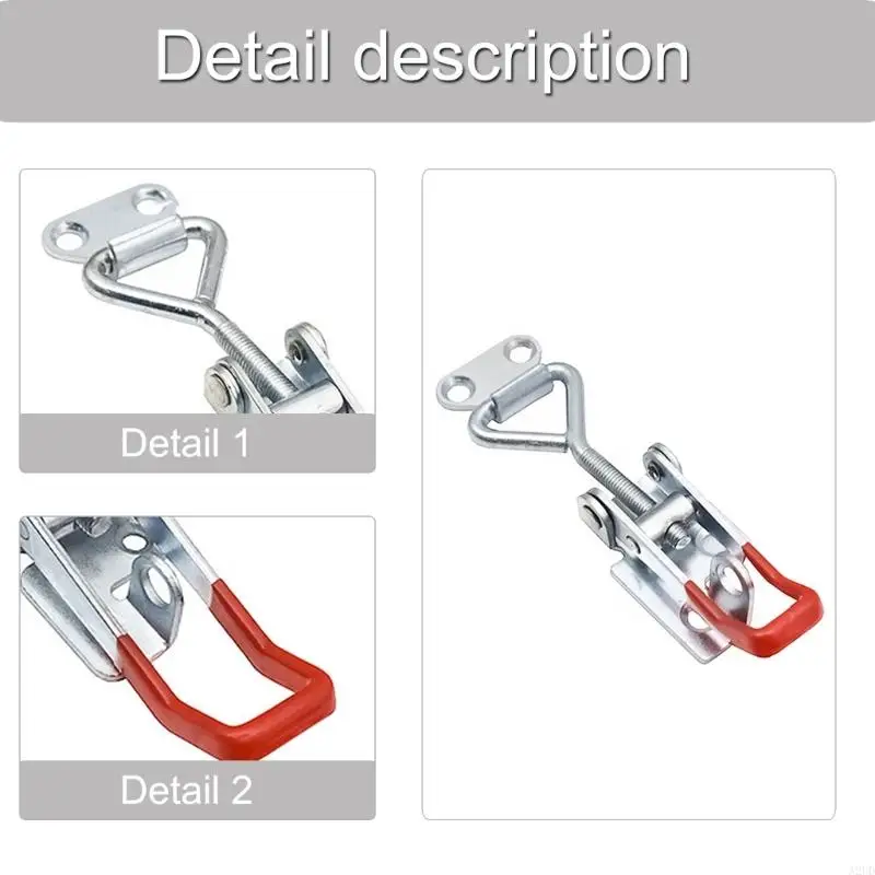 A2UD 1pc Mengguncang penjepit dengan cepat melepaskan tarik perangkat keras penjepit logam tarik latches hasp