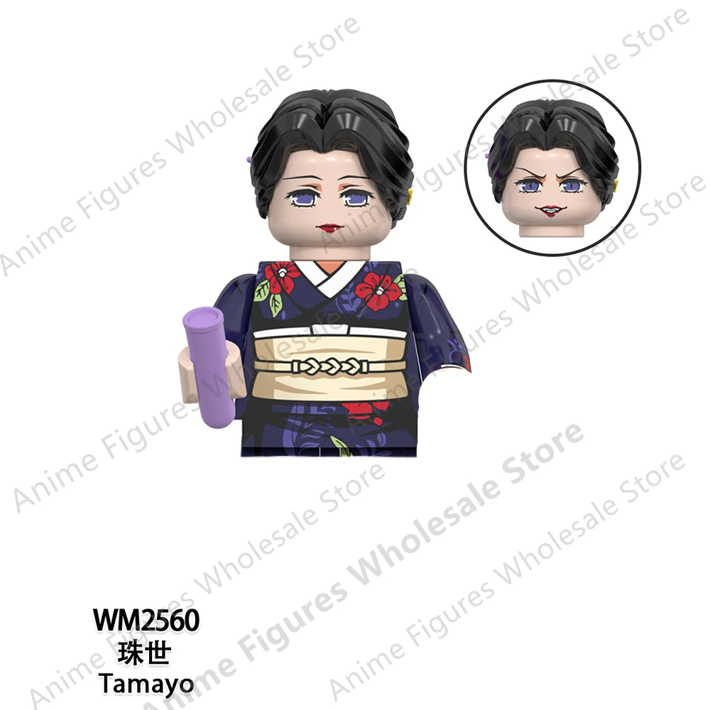 New Anime Demon Slayer Kamado Tanjirou Hantengu Kaigaku Bricks Mini Action Figures assemble Toys Dolls kids Gifts WM6138 WM6163