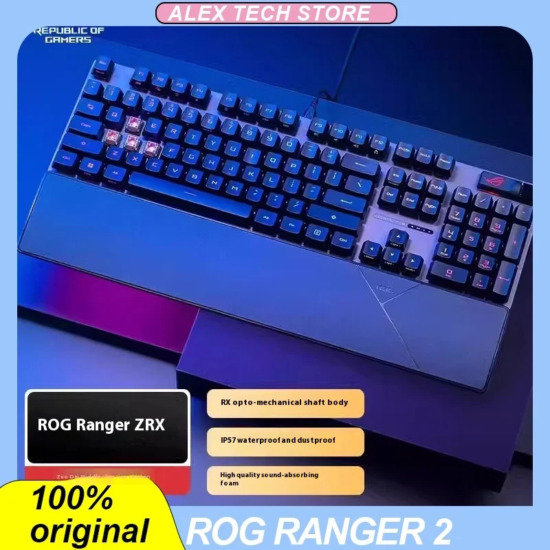 

ROG RANGER 2 Mechanical Keyboard RX Optical Axis PBT RGB Knob Backlight Low Latency Ergonomics Customized Wired Esports Game