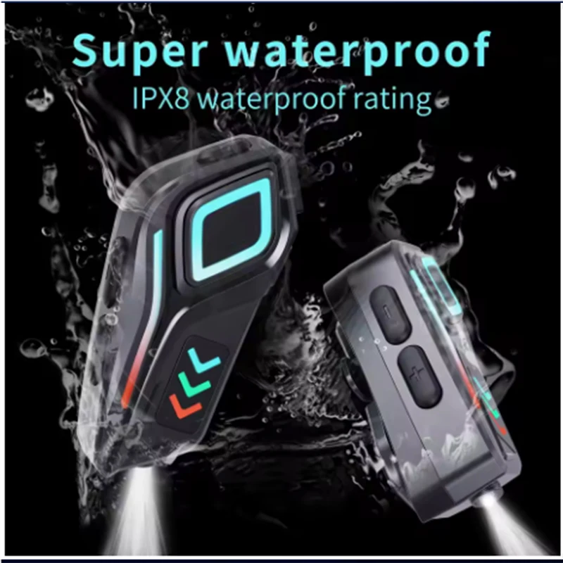 Helmet Bluetooth K07 Headset Wireless Motorcycle Intercom Headphone with Mic for Bike Scooter Ski Snowmobile Music Waterproof - view 2