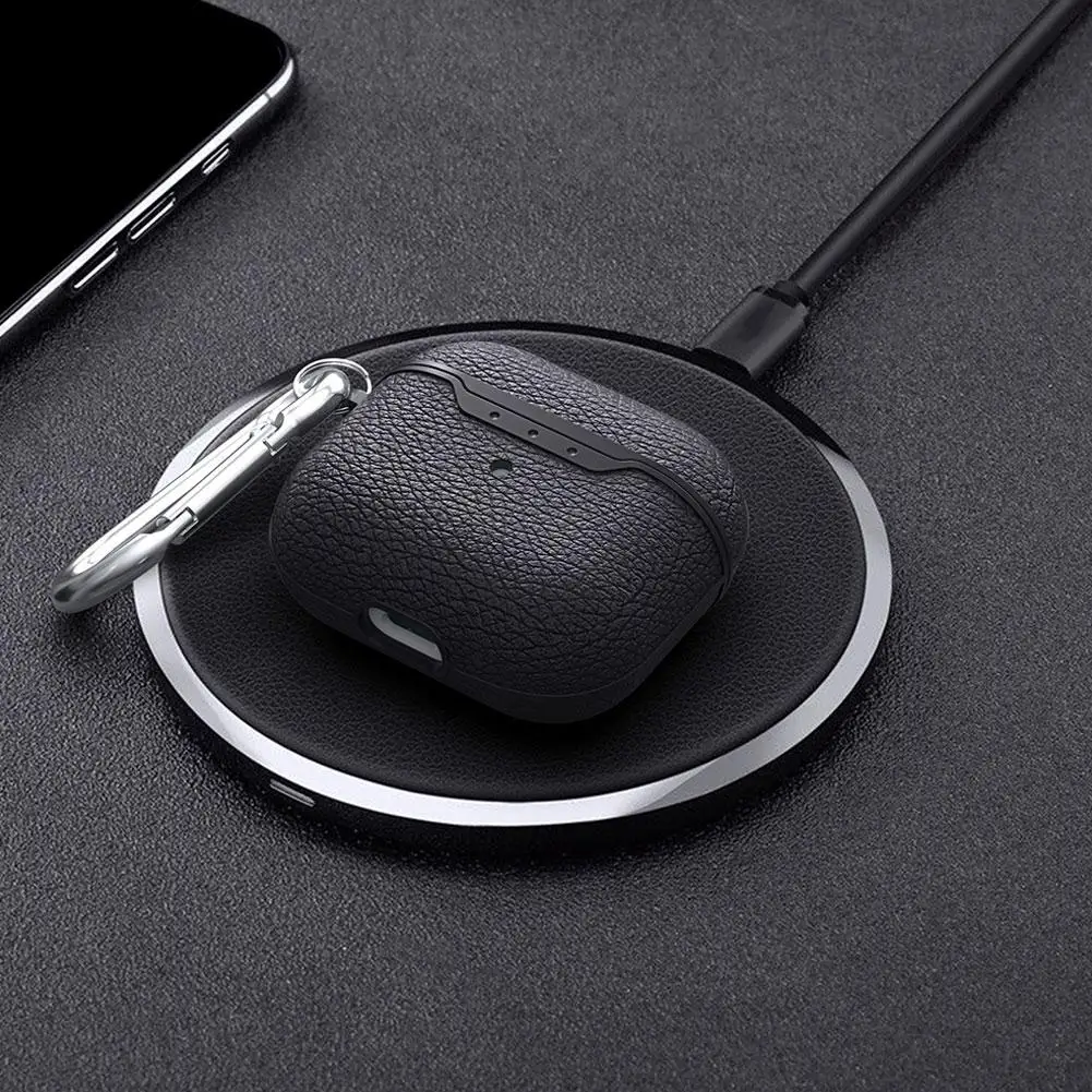 For AirPods 4 Headphone Case Lychee Pattern Headphone Protective Case Simple Antidrop Dustproof Soft Skins Protective Case