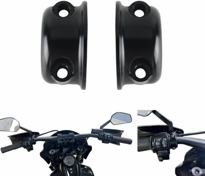 

Полузажимы тормозной муфты с ЧПУ для моделей Harley Sportster, Softail, Dyna, Touring - черный