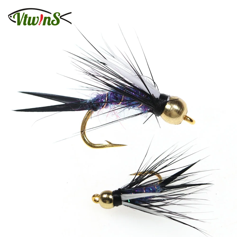 

Vtwins Psycho Purple Prince Nymph Beadhead Crazy Prince Nymph Candidate For Czech Euro Nymphing Trout Grayling Fishing Flies