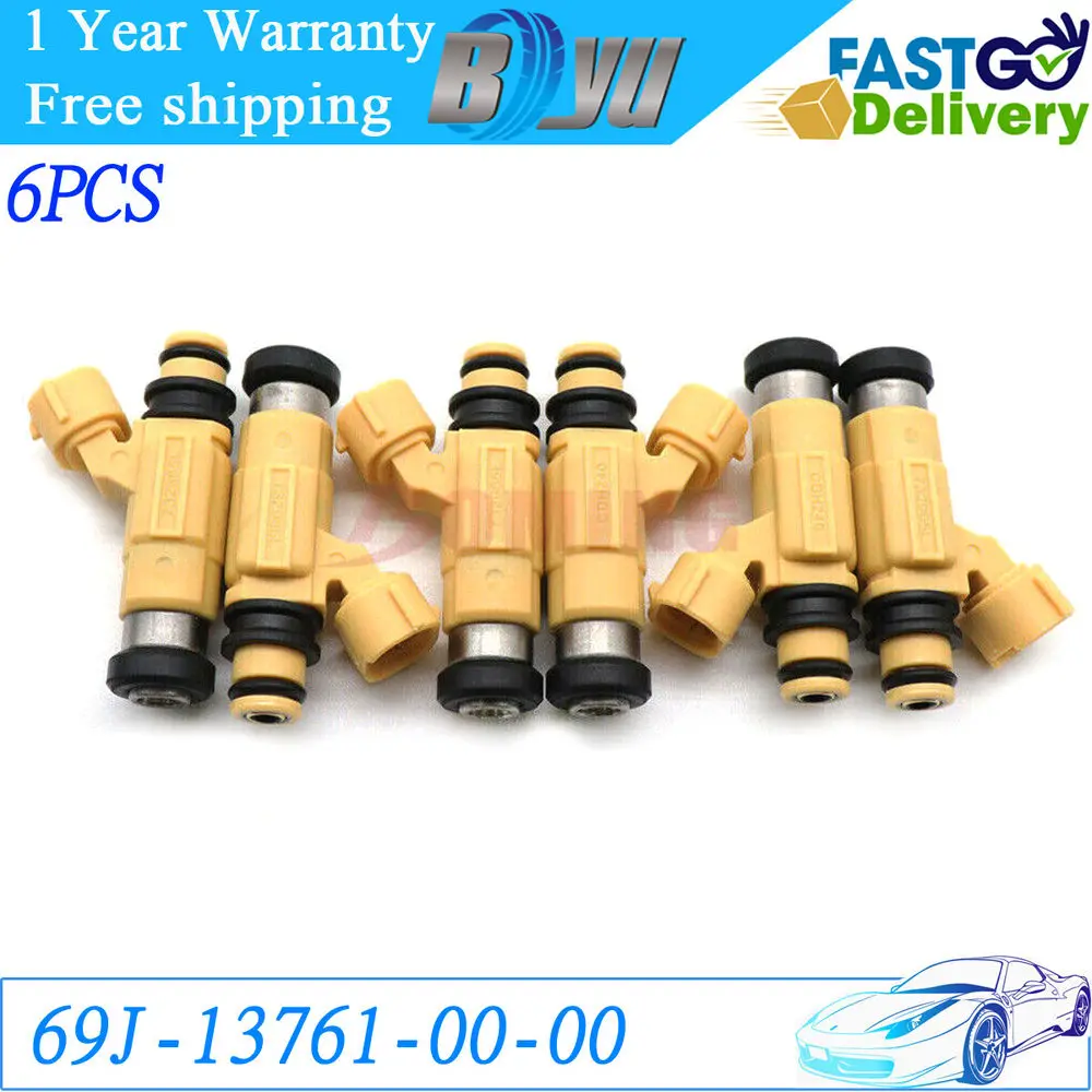 

6X CDH240 Fuel Injectors For Yamaha F200 F225 200HP 225HP 4Strok 69J-13761-00-00