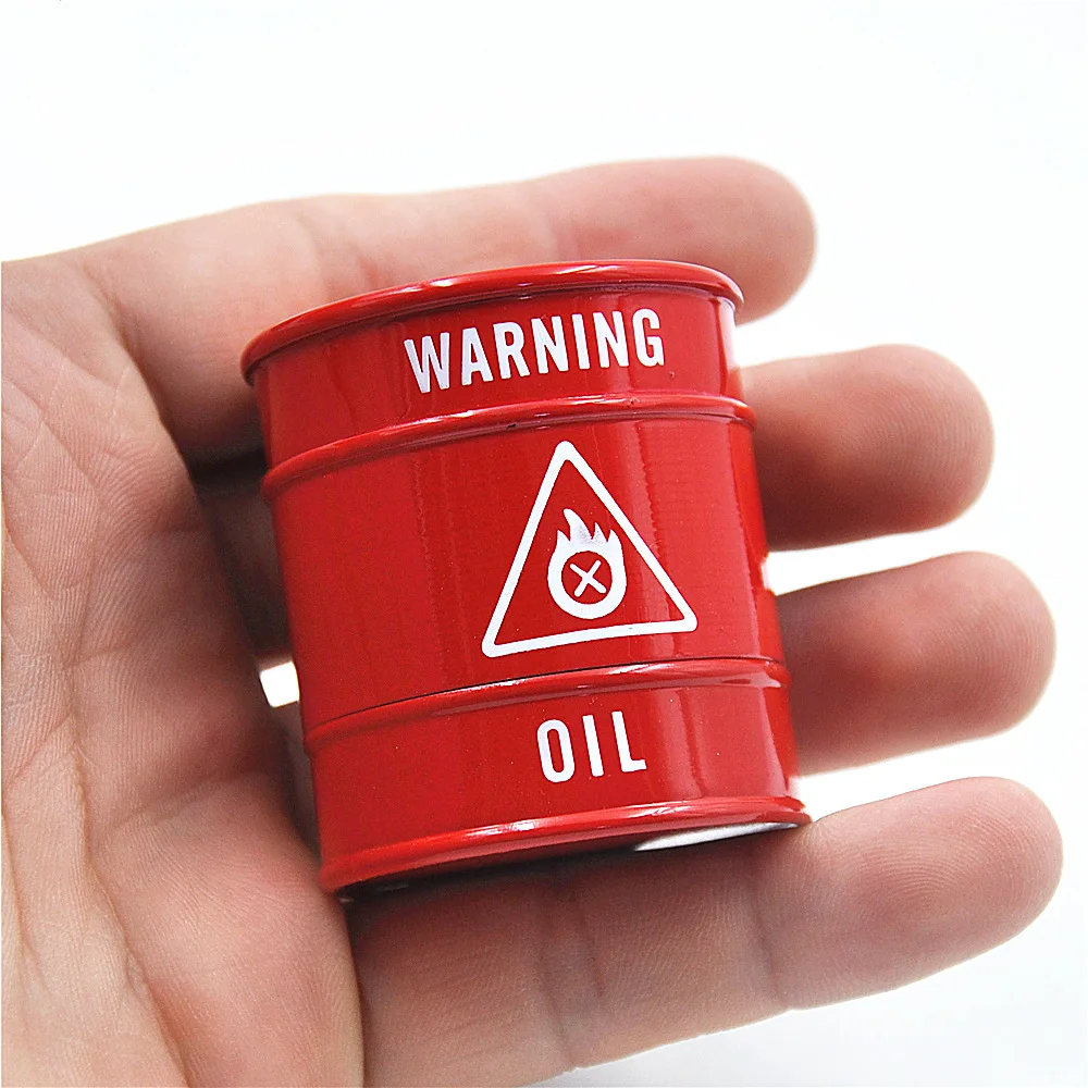 Oil Drum Shape Metal Grinder 3 Layer 40mm Hand Manual Smoking Crusher