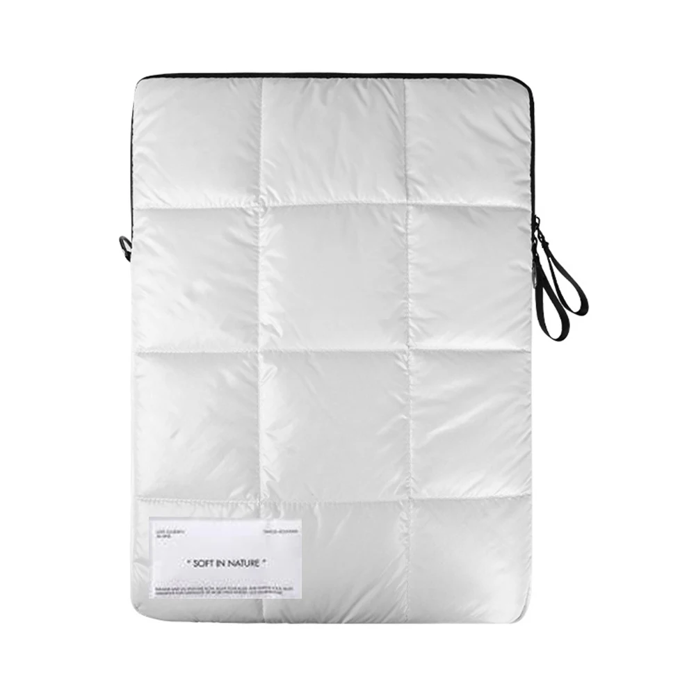 Laptop Carrying Case Cute Puffy Laptop Sleeve for Women and Men Quilted Computer Sleeve Compatible with 11-15inch Notebook