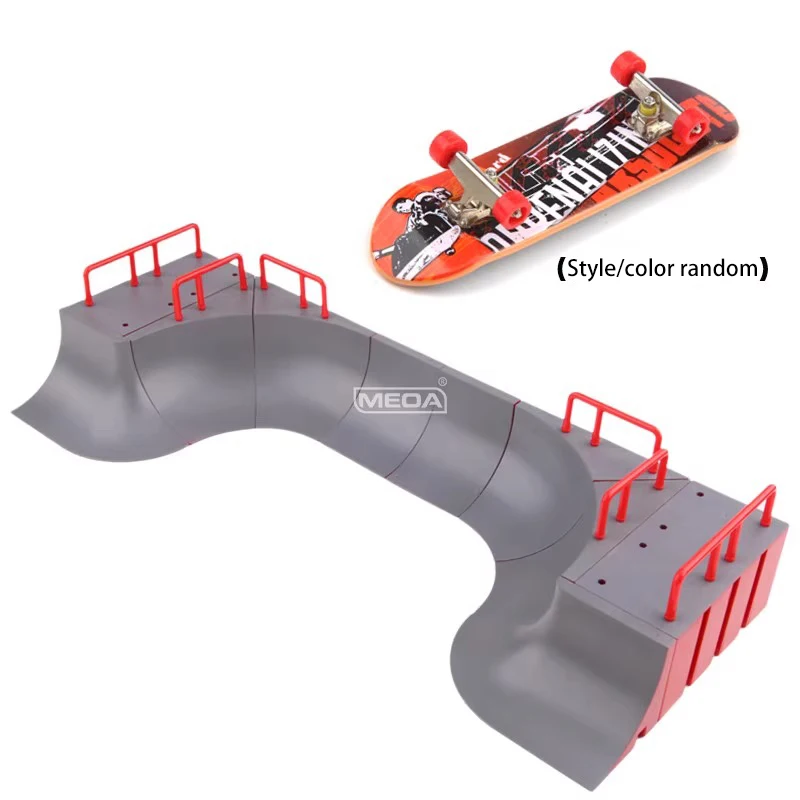 6 In 1 Dito Skateboard Bacino Forma FAI DA TE Skate Park Rampa Parti Per Tech Deck Venue Combinazione Set Per Bambini Coperta Casa Giocattoli