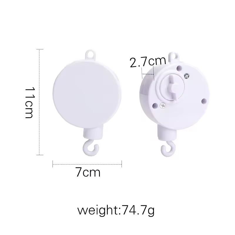 Wooden Crib Mobile Baby Bed Bell Rattle Toy Soft Felt Cartoon Bear Mobile bracket Newborn Music Box Bed Bell Hanging Bracket Toy - Image 11