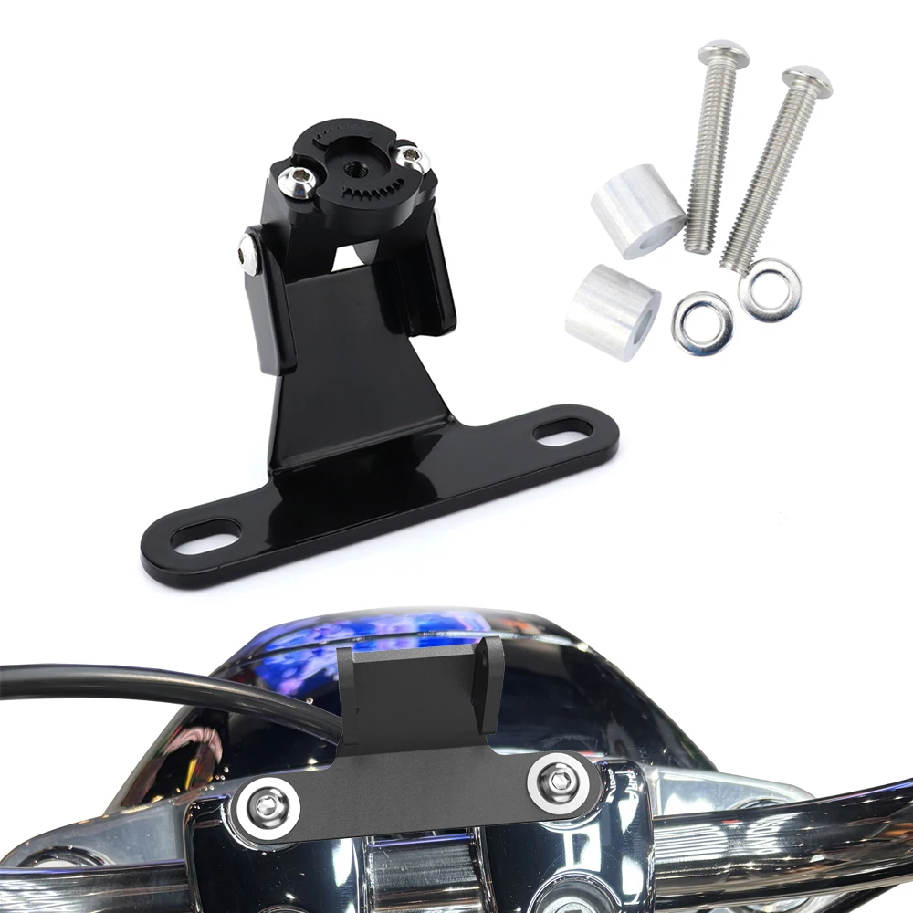 

GPS Navigation Plate Bracket For Harley Davidson Fat Boy 114 2018-2024 Motorcycle Aluminum Phone Adapter Holder Support Mount