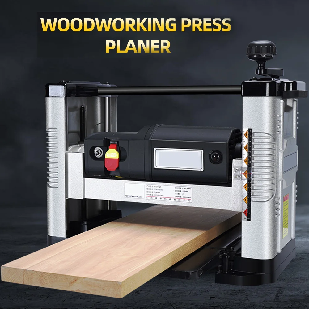 2kw 317mm Woodworking Thicknesser Desktop Planing Tools Small Wood Thickness Planer Automatic Planing Machine 2025 NEW