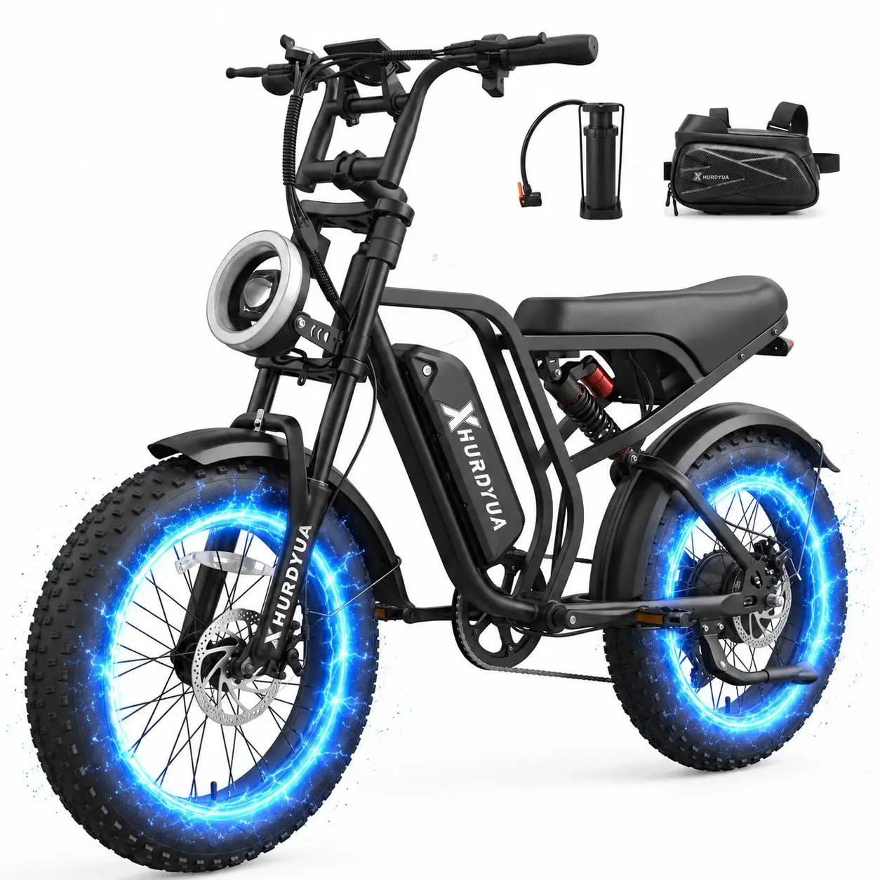 Fat Tire Electric Bicycle Adults 48V 15.6Ah Removable Battery Mountain Beach Snow, Customized