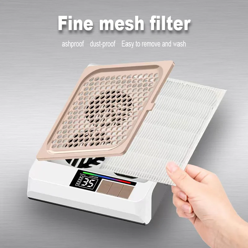 مجمع غبار الأظافر المحمول القابل لإعادة الشحن STLF LZS مع تصميم محرك بدون فرشاة بقدرة 80 وات مزود طاقة كهربائي