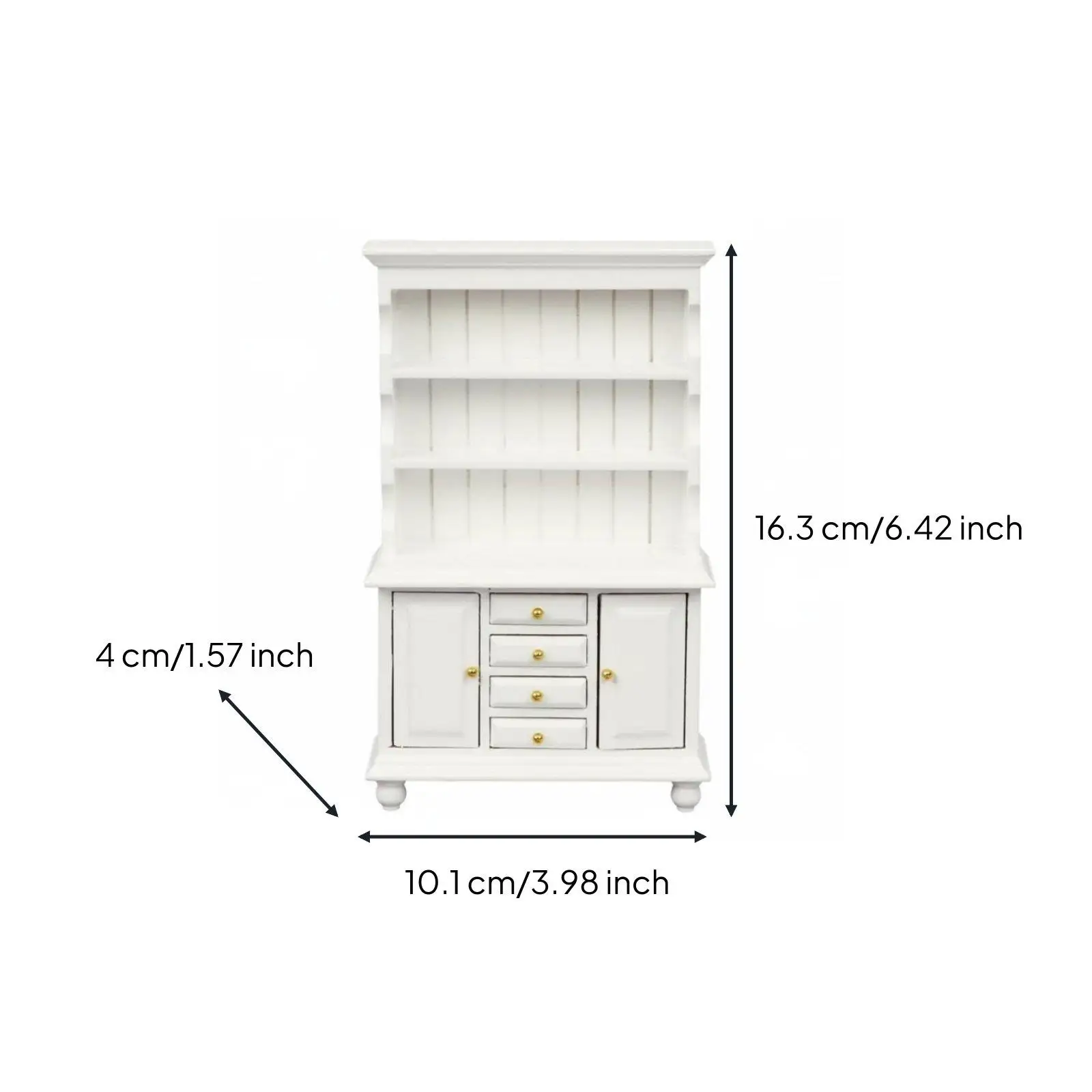 Dollhouse Furniture 112 Scale Opening Doors Turned Feet for Rooms