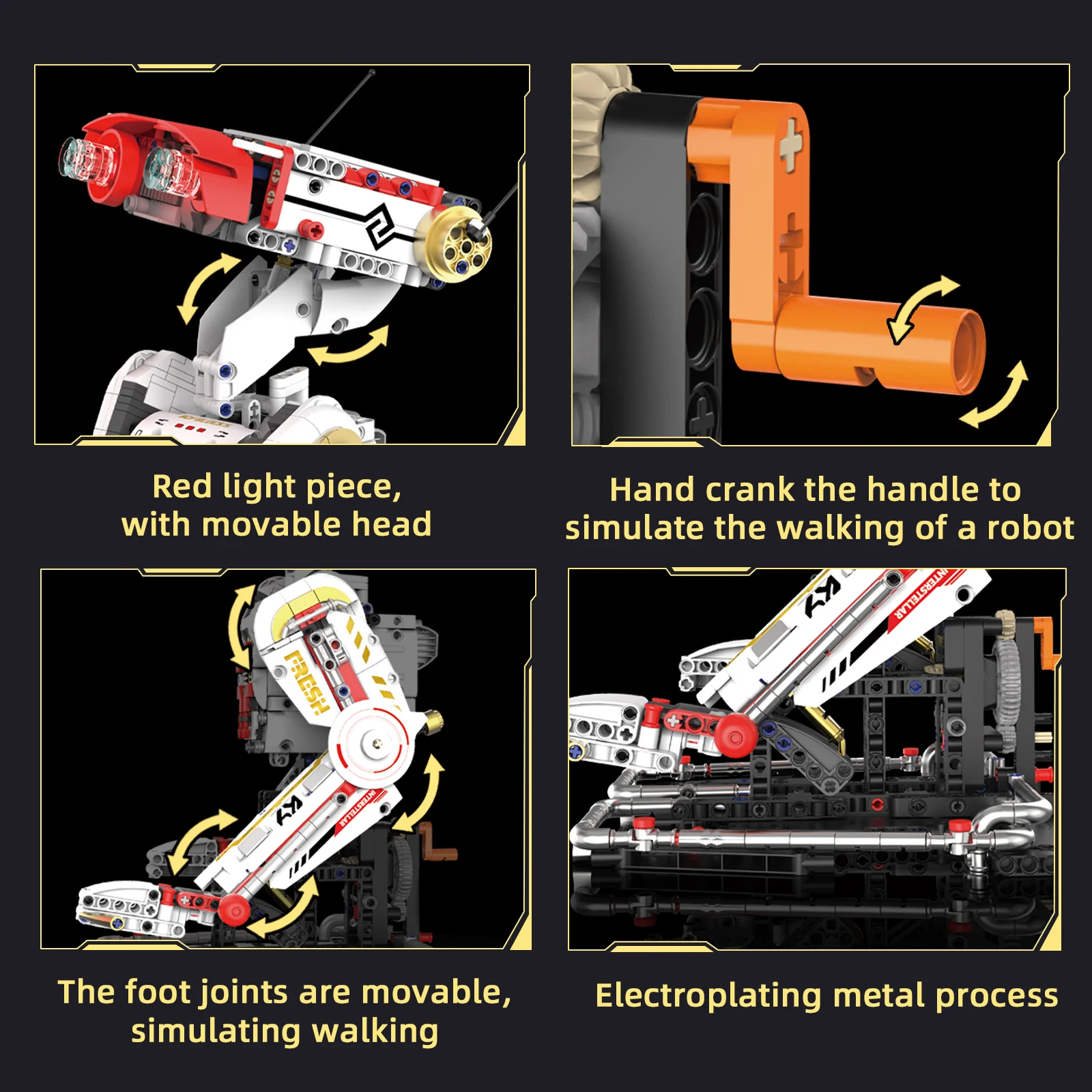 

Звездная машина для обнаружения собак, строительные блоки, 1034 шт., креативная строительная игрушка