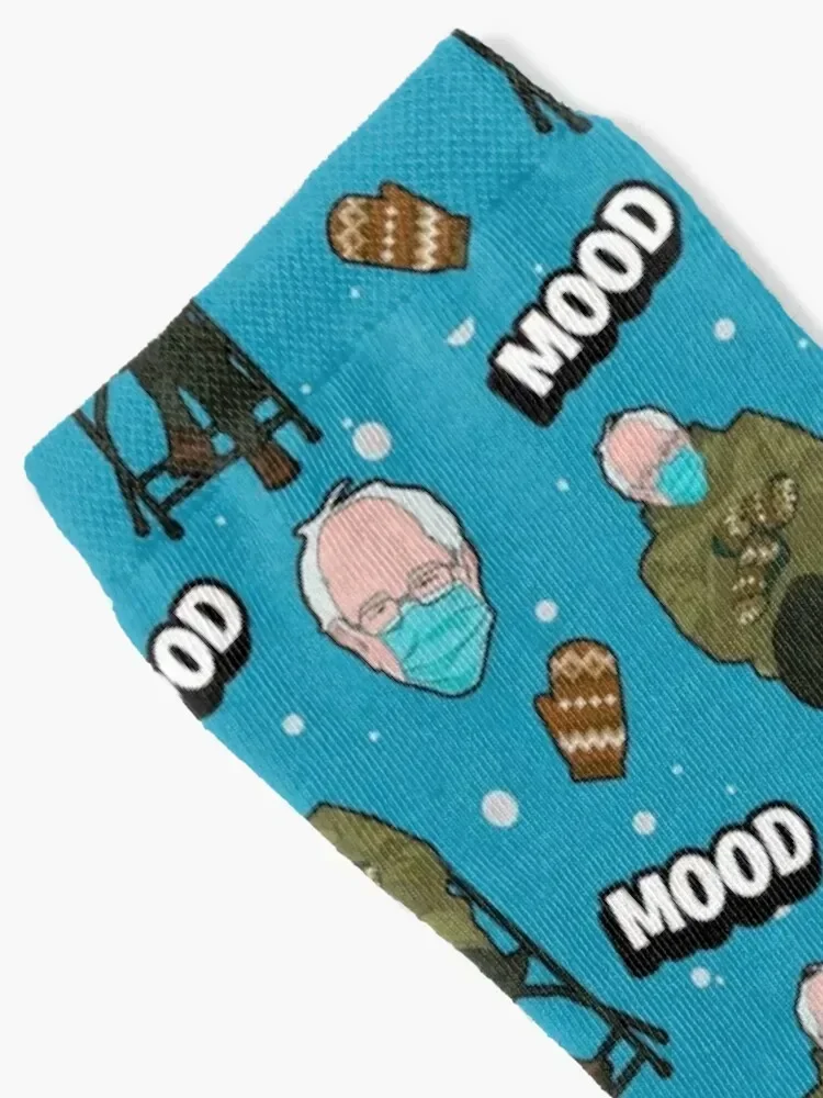 MOOD Funny Bernie Sanders Mittens Meme Inauguration Gift Socks anime luxury Man Socks Women's