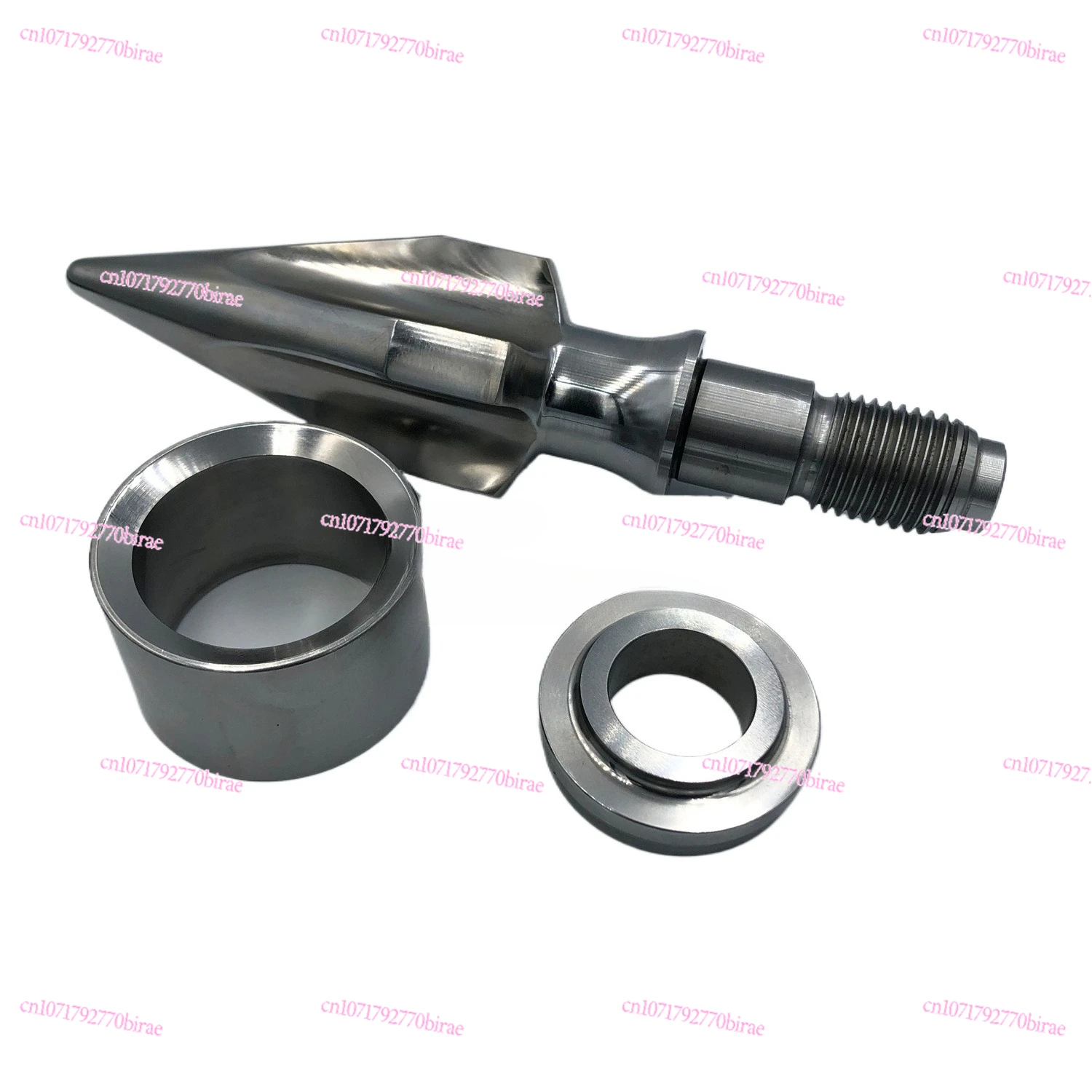 Alloy Full Hard Injection Molding Machine Screw Head Three-piece Set Reverse Stop Ring Rubber Head Gasket Original Accessories