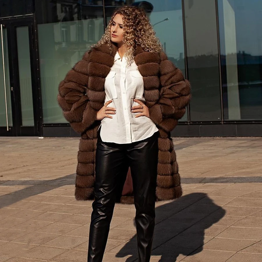 

Fur Jacket Ladies Real Fox Fur Coats Long Winter Clothes Women 2024 Natural Fur Coat Luxury Fashion New Coat