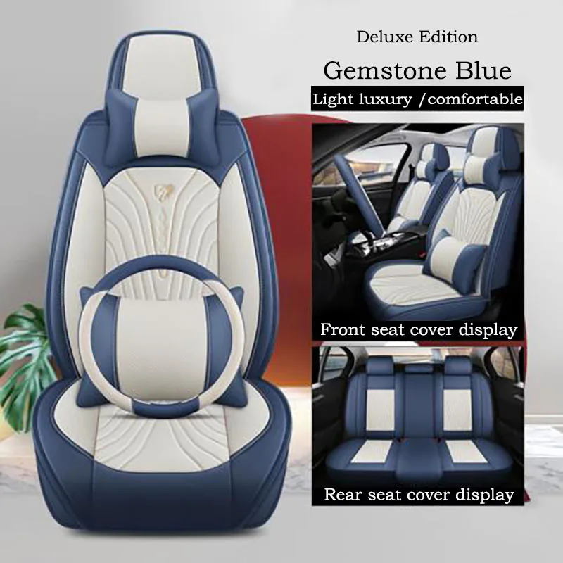 

Car Seat Cushion Cover Full Set For VW Volkswagen Tayron 2019 2020 2021 2022 2023 Waterproof Leather Protector Pad Mat Interior