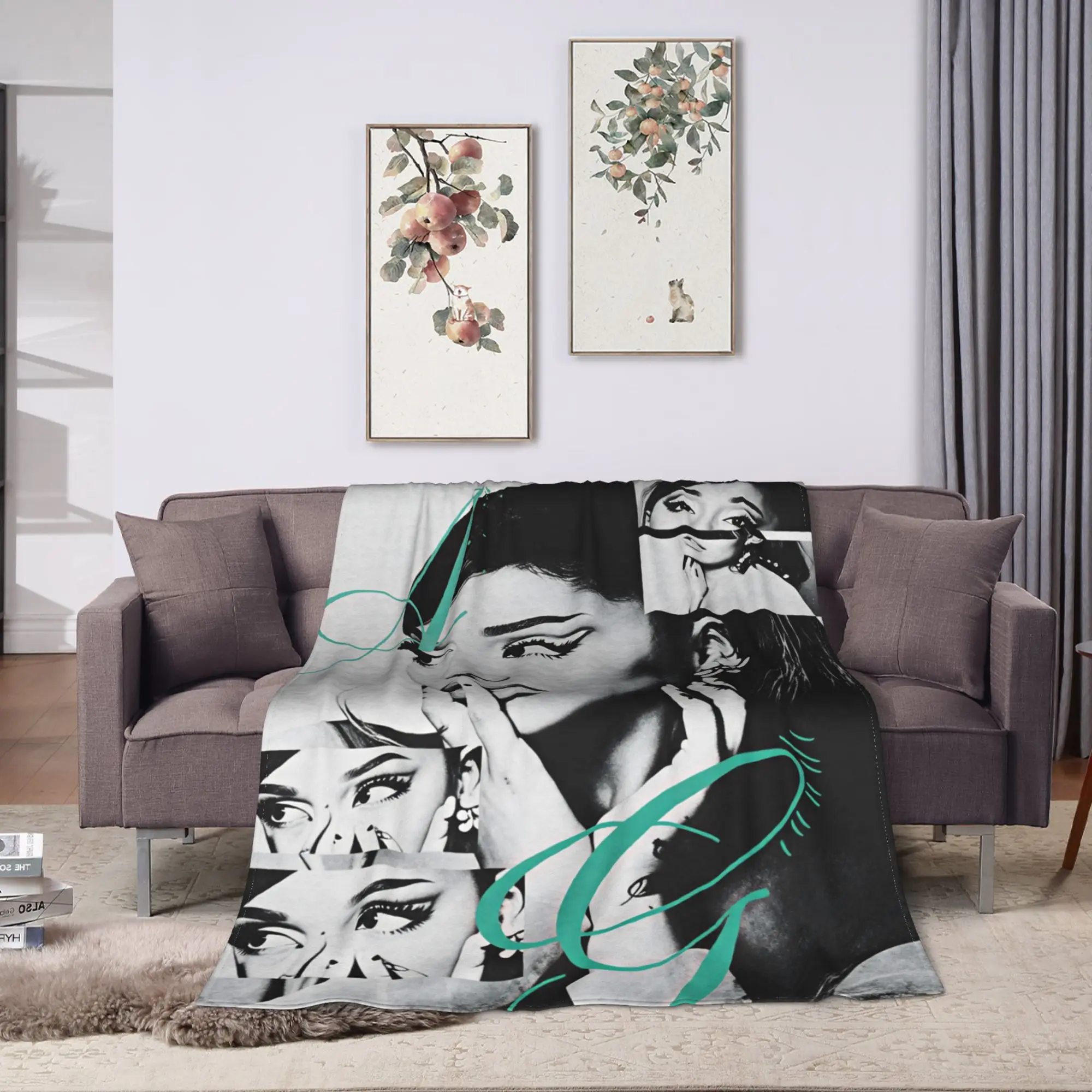 Soft Blanket Girls Boys Travel Ariana Grande Bedding Throws  Flannel Bedspread For Outdoor Aesthetic Sofa Bed Cover