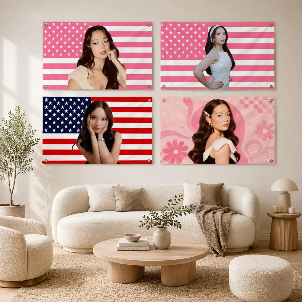 Singer Laufey Flags flag For Decoration Outdoor Picnic Hanging Home Camping Party Banner