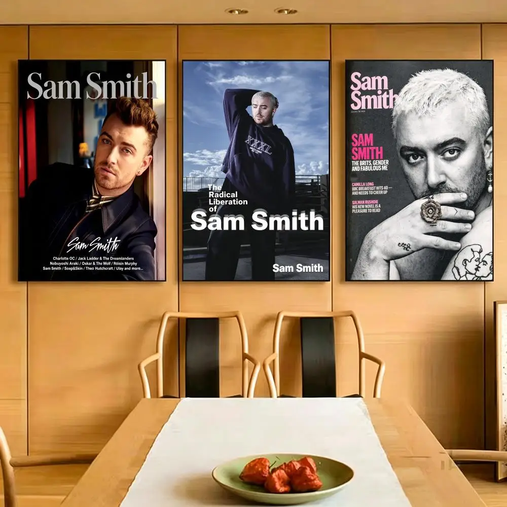 person Sam Smith Poster Poster HD Print Unframed Heartwarming Style Wall Art Home For Living Room Bedroom Background Decor