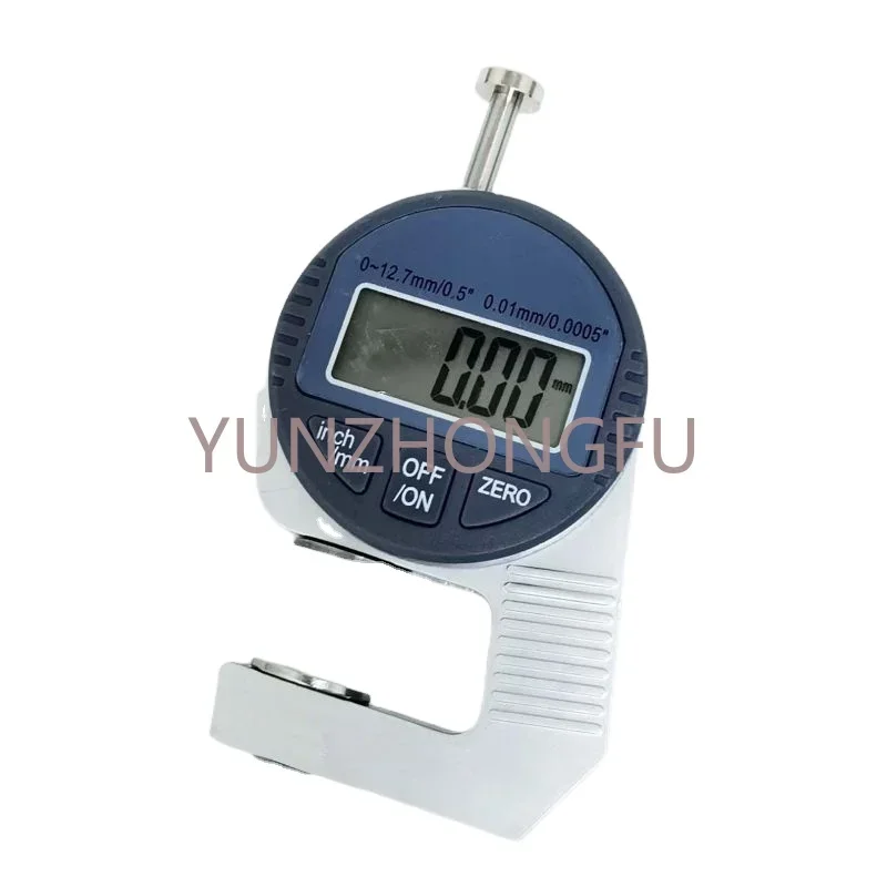 

Semi-circle Probe Mechanical Digital Display Thickness Gauge Meter Measuring Instrument Range 0-12.7mm Resolution 0.01mm