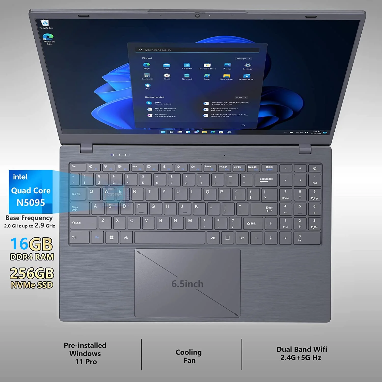 Fast Shipping Brand New Laptop With Backlight Keyboard And Fingerprint 16GB RAM Business Ultra-thin Laptops For Sale