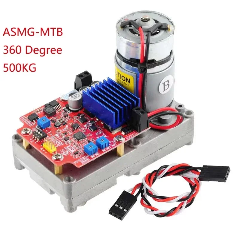 ASMG-MTB 500kg.cm Magnetic Encoding Servo 360 Degree High Torque Digital Servo Arm Disc Large Robotic Manipulator for Robot Car