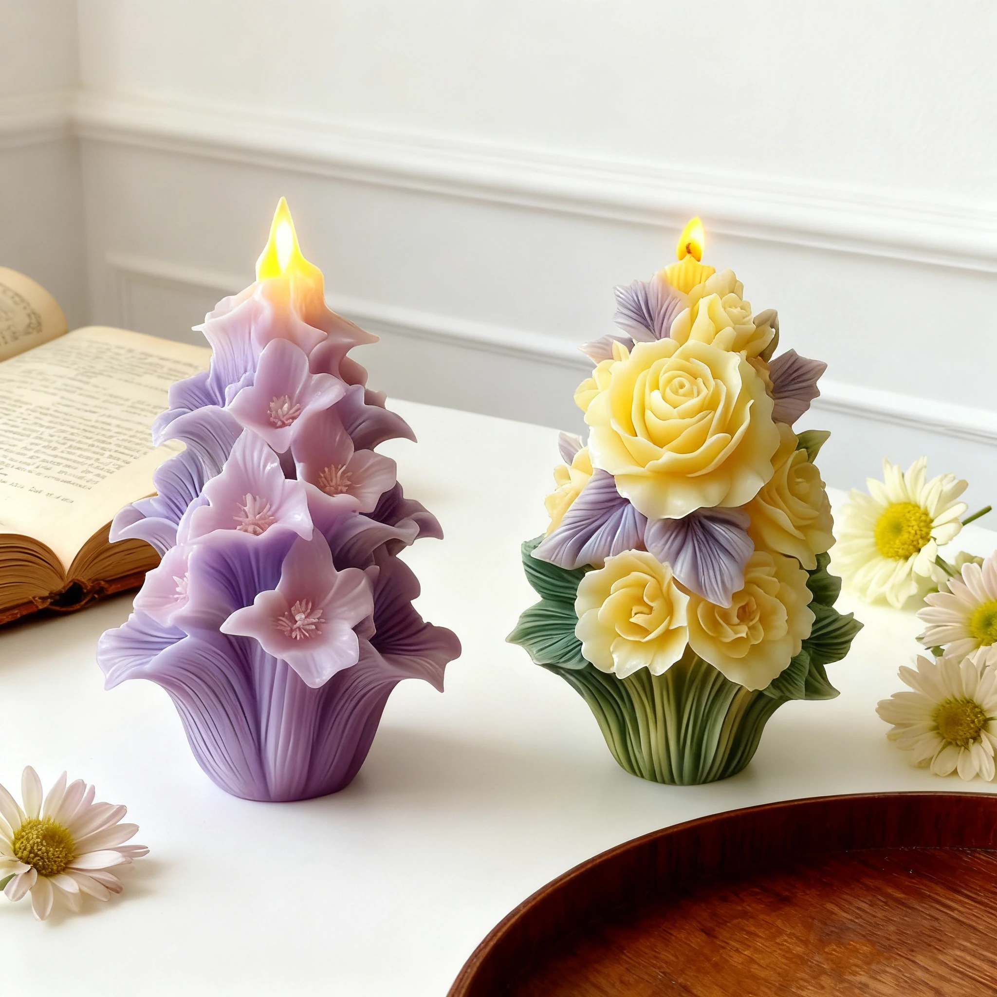 แม่พิมพ์ซิลิโคนรูปช่อดอกไม้ 3 - Resin Crafts บทวิจารณ์และราคา