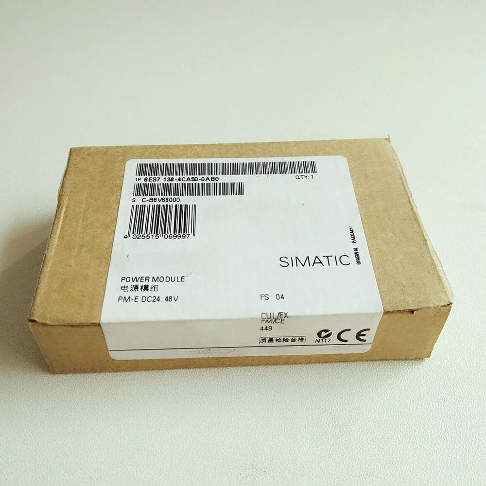 

New Factory Sealed 6ES7138-4CA50-0AB0 6ES7 138-4CA50-0AB0 SIMATIC DP PLC Controller