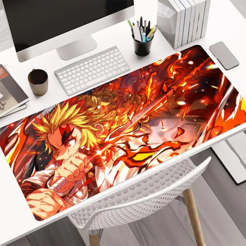 

Anime Demon Slayer Mouse Pad Large Size mouse gamer Game Mouse Pad 1000x500mm Mousepad Non-Skid Lock Edge Keyboard Desk Mat Computer Pad