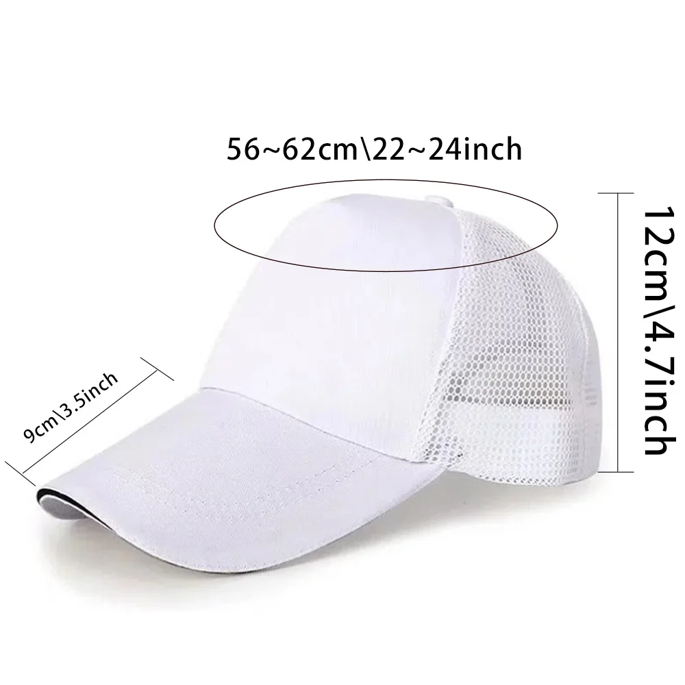 Mens Hat Outdoor Baseball Cap Sports Cap White Color Sun Hat Baseball Cap Rainbow Letter Print Summer Breathable Snapback Hat