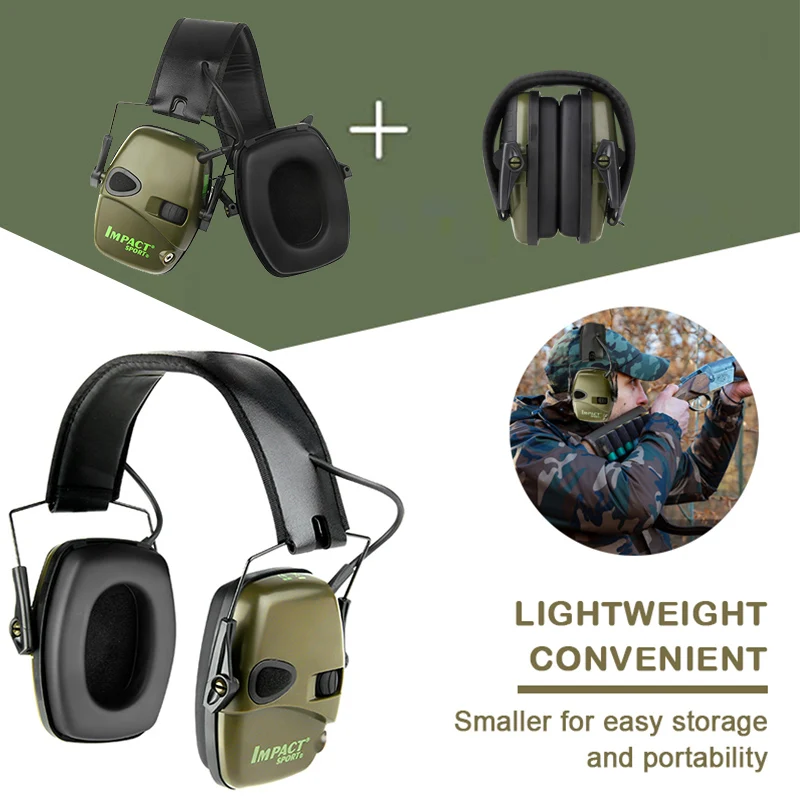 Outdoor Tactical Hunting Shooting Electronic Earmuffs Shooting Headphones Noise Reduction Hearing Protection Ear Protection