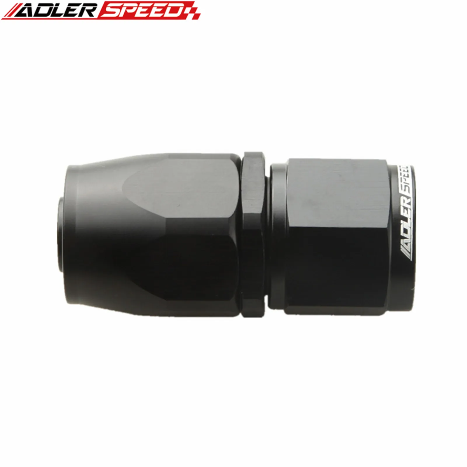 ADLERSPEED -4AN 6AN 8AN 10AN 12AN 16AN 20AN Straight Swivel Fitting Hose End Adapter Black