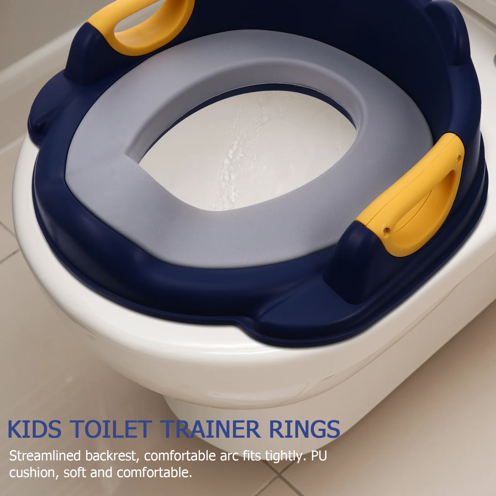 1 قطعة مقعد مرحاض الطفل قسط بو وسادة درابزين مزدوج طفل المرحاض مقعد التدريب عدم الانزلاق سهلة نظيفة مريحة قعادة #2