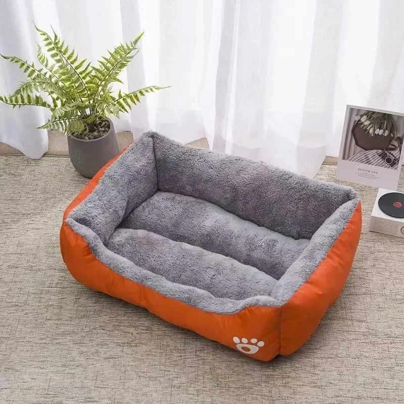Pet Cat And Dog Nest Large Scale Pinkycolor Warm And Comfortable Soft Cotton Nest Waterproof Sofa Bed Universal For Cats And Dog image 5